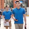 99965 Camisa publicitaria de verano a juego de color británico para hombres y mujeres, mono, camisa cultural, camisa POLO, camiseta con solapa fija, logotipo impreso