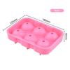 Fábrica de atacado de molde de gelo de silicone de grau alimentício para uísque, filme redondo para cubos de gelo com bola de gelo de fácil desmoldagem, máquina de fazer gelo