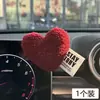 Adesivos de Carro em Formato de Coração, Enfeites de Decoração para Carro, Console Central de Alta Qualidade, Atmosfera Interna do Banco do Passageiro, Bichinhos de Pelúcia Fofos
