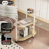Mesa auxiliar simple y portátil para la sala de estar, adecuada para usar como mesa de café o mesita de noche en apartamentos pequeños