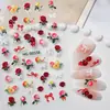 Adesivos de Unha de Rosa 5D Em relevo Flor de Rosa Tridimensional Adesivos de Unha para Crianças Arte de Unha Infantil Peças de Unha Unhas Usáveis