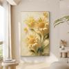 Estilo Crema Girasol Pintura Decorativa para Sala de Estar Textura Floral Fondo de Sofá Pared Pintura de Piso Puerta de Entrada Mural de Entrada