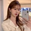 Pendientes Xiangfeng Daughter Star Pearl con borlas, diseño elegante de nicho, 2024