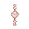 Transmissão ao vivo trevo de quatro folhas relógio feminino pulseira verde diamante luz luxo nicho alta qualidade moda elegante novo estilo