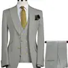 Trajes Europeos y Americanos Transfronterizos para Hombre, Trajes de Negocios, Trajes Pequeños, Trajes de Banquete de Boda Ajustados de Doble Botonadura, Trajes de Tres Piezas