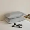 Funda de almohada de terciopelo de leche de color sólido, pieza única, simple, para otoño e invierno, cálida, funda de almohada de terciopelo para bebé, pieza única, a prueba de suciedad, funda de almohada de cuero, pieza única