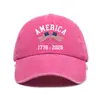 Gorra de Espíritu del 250º Aniversario de la Declaración de Independencia de Estados Unidos, Gorra de Béisbol con Estampado Vintage Lavado, Gorra de Sol para Exteriores