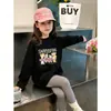 Camiseta de Manga Larga para Niña 2026 Nuevo Estilo Otoño para Niños Mayores, 100% Algodón Puro, Top Casual, Elegante