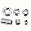 Adaptador de rosca de tornillo hueco para dientes internos y externos, conversión de conector de tornillo de puerto reductor hembra, dientes finos métricos británicos