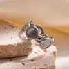 Anillo Versátil Tejido con Forma de Serpiente de Acero de Titanio, Creativo, de Venta Superior en Europa y América, Joyería de Moda Transfronteriza, Estilo Retro de Gama Alta