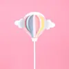 Decoración de pastel para hornear globo aerostático estéreo nube inserto fiesta de cumpleaños de bebé vestido mesa de postres inserto