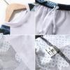Traje de baño infantil camuflaje para niños dividido nuevo traje de baño de manga corta para estudiantes niños pequeños, medianos y grandes traje de baño protector solar