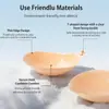 Suministro exclusivo transfronterizo de almohadillas para senos invisibles de silicona pura sin tirantes push-up, especiales para vestidos de novia, almohadillas de silicona sólida para senos