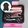 Fábrica de tesouras de barbeiro atacado aço inoxidável Profissional franja finas tesouras de cabeleireiro tesouras de dente reto kit de corte de cabelo doméstico