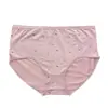 Atacado Transfronteiriço Novo Estilo Algodão Stretch Fresco e Simples Floral Cintura Média Calcinhas Femininas