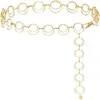 Cadena de cintura de metal plateado vintage bohemia para mujer, accesorio de diseño nicho, cadena de hojas versátil para superponer