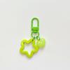 Jelly Heart Estrela de Cinco Pontas Acrílico Chaveiro Pingente Fone de Ouvido airpods Pendurado Casal Presente de Estudante
