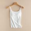 Hot Girl Sling Linda Costas Feminino Novo Primavera e Verão Top Sense Interno Coreano Com Cadarço Almofada No Peito Slim-fit Camisole Colete