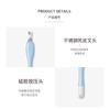 Nail Art Double Head Dead Leather Fork Silicone Sticker Press Pen Magic Mirror Pó Aço Inoxidável Dead Leather Push Hand Care Tool