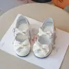 Sapatos de Princesa para Meninas com Laço, Sapatos Mary Jane Lolita, Novos Sapatos de Performance Infantis de Outono com Solado Macio, Sapatos de Couro Rosa