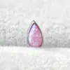 Aleación de titanio F-136 incrustada con pendientes de gota de agua Aobao G23 titanio nuevo rosca interna Pendientes de la última lágrima de ópalo