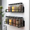 Estante magnético multicapa para condimentos transfronterizo, estante para condimentos sin perforaciones, especiero, estante de almacenamiento montado en la pared, estante de almacenamiento