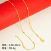 Collar Colgante de Oro Aluvial Verano para Mujer Cadena Clavicular de Nicho de Alta Gama Accesorios de Cobre Yiwu Cadena de Oro de Imitación