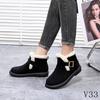 Botas de Neve Curtas Birkenstock 2026 em Estoque para Mulheres, Nova Moda Retro de Inverno com Fivela, Sola Plana, Botas Curtas de Pelo