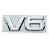 Etiqueta engomada V6V8 para coche, logotipo decorativo modificado, letra tridimensional 3D, logotipo de coche, logotipo de cilindrada, etiqueta trasera de coche de metal galvanizado