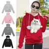Moda casual de otoño e invierno transfronteriza europea y americana para mascotas perro y gato ropa con capucha sudadera para padres e hijos abrigo para perro ropa