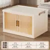 Caixa de Armazenamento Dobrável Grande Capacidade Armário de Armazenamento Extra Grande Porta Dupla Caixa Organizadora Doméstica Armário para Roupas Cobertores Colchas