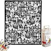 Manta Kaelidoras DIY para Colorir para Adultos, 50X60 Polegadas Velve