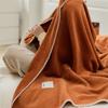Manta de gofre, manta de verano para la siesta en la oficina, manta para el aire acondicionado, manta polar coral para el almuerzo, manta para sofá individual