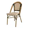 Juego de Mesa y Sillas de Exterior Estilo Francés para Jardín, Patio de Ocio, Balcón para Cafeterías y Tiendas de Té con Leche, Juego de Mesa y Sillas de Mimbre Vintage para Exteriores
