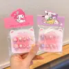 Pegatinas de Uñas Vestibles para Niños Caricaturas Pegamento de Gelatina Pegatinas Desmontables para Uñas Juguete de Regalo Pegatinas para Uñas Material de Silicona
