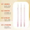 Pincel de Delineador de Fibra Sólida Haste de Cristal Cross Factory, Caneta Iluminadora para Abaixo dos Olhos, Caneta Delineadora de Lábios, Portátil, 50 Peças