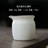 Juego de Té de Cerámica Blanca Mate de Tres Piezas con Tapa, Tazón para Preparar Té de Color Sólido, Juego de Té Kung Fu, Taza de Té Resistente al Calor, Porcelana Blanca de Dehua