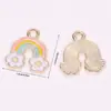 Accesorios para Joyería DIY Transfronterizos al por Mayor Serie de Pascua de Dibujos Animados Colgantes de Esmalte Collares Llaveros Colgantes de Aleación