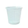 Cubo de basura de plástico recortado para el hogar Sala de estar Dormitorio Cubo de basura de plástico Tapa simple sin tapa Papelera de baño Basura de limpieza