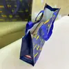 Bolsa Tejida de Gran Capacidad de Dibujos Animados, Bolso Bandolera Portátil y Resistente, Bolsa de Compras para Supermercado, Bolsa Ecológica, Bolsa de Regalo, Tamaño Pequeño