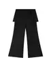 Dd Roupas Femininas Plus Size 2026 Primavera Nova Moda Painel Traseiro Removível Calças Casuais Flare 9310