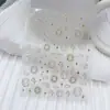 Série Duyuer Adesivos de Unha Populares Estilo Influenciador Realista com Suporte Adesivo para Decoração de Unhas DIY