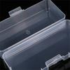 Caja vacía de plástico transparente al por mayor de fábrica rectangular caja de embalaje de accesorios de ferretería PP caja de almacenamiento de papelería de piezas de repuesto