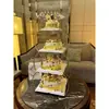 Suporte de Bolo Europeu Criativo Novo com Múltiplos Andares Hotel Celebração de Casamento Aniversário Banquete de Longevidade Loja de Bolos Desmontagem e Montagem