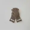 Guantes Infantiles Coreanos Yipan Invierno Ins Sin Dedos Pantalla Táctil Cinco Dedos Cálidos A Prueba de Frío Tejidos Separados por Dedos Mayoreo