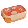 Lonchera de Polipropileno de Grado Alimenticio para Estudiantes, Lonchera Sellada Compartimentada con Tapa y Utensilios, Recipiente para Preparación de Comidas para Trabajadores de Oficina