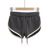Estilo Americano Retrô Costura Duas Cores Roupa Externa Shorts Esportivos Feminino Simples Esportivo Yoga Fitness Casual Casa Hot Pants