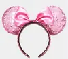 Accesorios para el cabello de anime clásicos diadema de lentejuelas con lazo diadema de orejas dulces de dibujos animados europeos y americanos fabricantes de diademas al por mayor