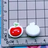 Mini Serie Cereza Roja Pasador de Pelo con Lazo Cuerda para el Cabello Pinza Crema de Uñas Pegamento Accesorios de Resina para Manualidades
