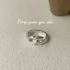 Anillo de Apertura Nariz de Cerdo S925 Plata de Ley Suchuang Sentido Avanzado Estilo Ins Diseño de Nicho Estilo Frío Anillo de Comida para Mujeres